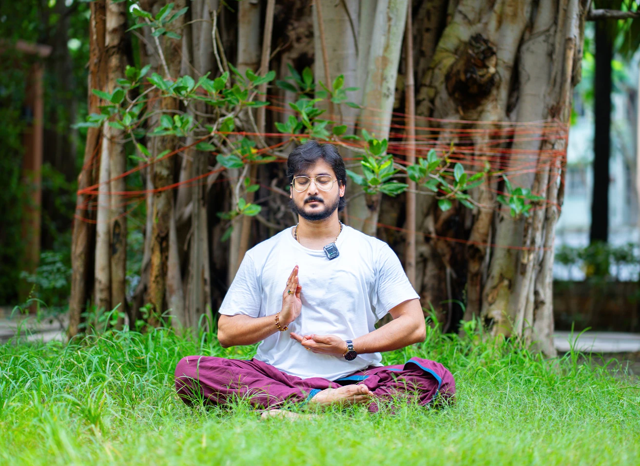 Live guided chakra balancing online India with Gaurav Tribedi at Nabatara spiritual retreat - October 2025 tantra meditation event